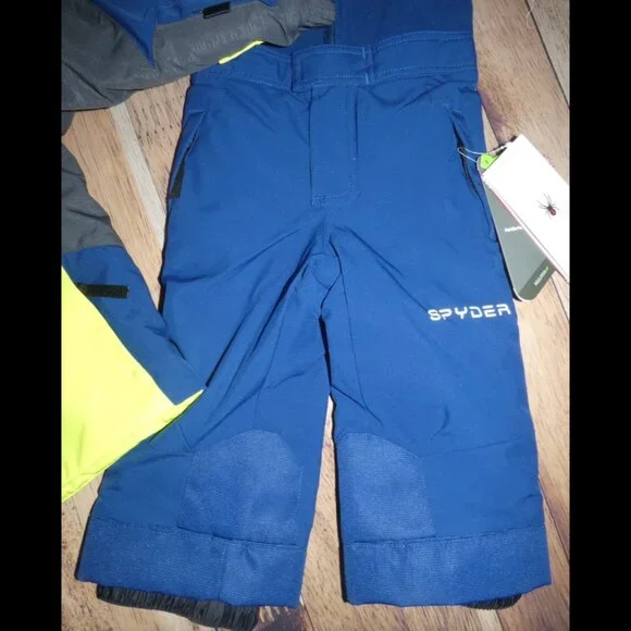Spyder Kids Mini Challenger Primoloft Ski Jacket & Pants Bibs Snowsuit 2T NWT